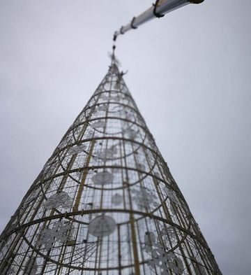 Estructuras Glomán montaje de árbol de navidad